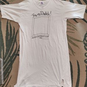 Vintage Single Stitch For My Daddy Happy Father's Day Long T Shirt